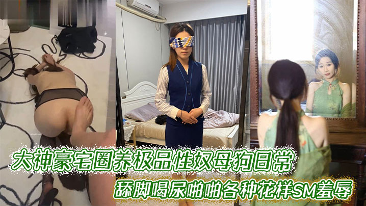 大神豪宅圈养极品性奴母狗日常调教舔脚喝尿啪啪各种花.样SM羞辱